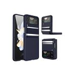 evimdeyokyok Evimdeyokyok Samsung Galaxy Z Flip 4 Kılıf Belt Flip Kapak - Lacivert