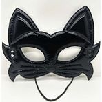 evimdeyokyok Evimdeyokyok Siyah Renk Kumaş Malzemeden İmal Eva Kedi Maskesi 19x15 Cm Çok Renkli