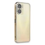 evimdeyokyok Evimdeyokyok Vivo Y16 Kılıf Razer Lensli Silikon - Gold