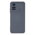 evimdeyokyok Evimdeyokyok Xiaomi Poco M4 Pro 4g Kılıf Nano İçi Kadife Silikon - Gri