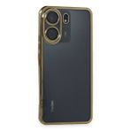 evimdeyokyok Evimdeyokyok Xiaomi Redmi 13c Kılıf Razer Lensli Silikon - Gold