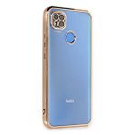 evimdeyokyok Evimdeyokyok Xiaomi Redmi 9c Kılıf Razer Lensli Silikon - Gold