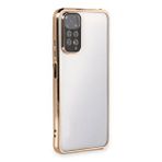 evimdeyokyok Evimdeyokyok Xiaomi Redmi Note 11 Kılıf Razer Lensli Silikon - Gold