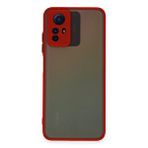 evimdeyokyok Evimdeyokyok Xiaomi Redmi Note 12s Kılıf Montreal Silikon Kapak - Kırmızı
