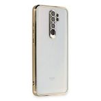 evimdeyokyok Evimdeyokyok Xiaomi Redmi Note 8 Pro Kılıf Razer Lensli Silikon - Gold Sarı
