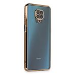 evimdeyokyok Evimdeyokyok Xiaomi Redmi Note 9 Pro Kılıf Razer Lensli Silikon - Gold