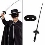 evimdeyokyok Evimdeyokyok Zorro Kostüm Plastik Aksesuar Seti – Maske Ve Kılıç (67 Cm) Çok Renkli