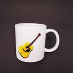 evimdeyokyok Gitar Tasarım Kupa Tdrtr Beyaz