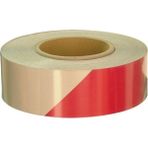 Evimdeyokyok Reflektör Kırmızı-Beyaz Reflektif Bant 50MM x 46MT - Çok Renkli - STANDART