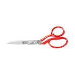 evimdeyokyok Rıza 3257-8 Tekstil / Yatık Konfeksiyon Makası No: 8 Inç / 20,32cm - Nikel Kaplama, Kırmızı Saplı, Mikro Tırtıllı Çok Renkli