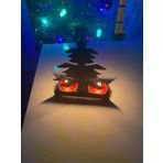 EVİMOBİ DESİGN METAL MUMLUK YILBAŞI AĞACI TEMALI DEKORLUK HEDİYELİK MUMLUK