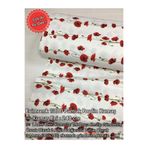 evimrenk Gelincik Çiçeği Desenli Poplin Kumaş - Nevresim - Çarşaf - Hobi - Elbise - Geniş En - 240 cm