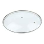 EvimSaray 24 cm Cam Kapak Metal Çerçeveli Tencere Tava Kapağı