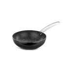 EvimSaray 24 cm Zest Gusto Granit Wok Tava siyah
