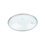 EvimSaray 26 cm Cam Kapak Metal Çerçeveli Tencere Tava Kapağı