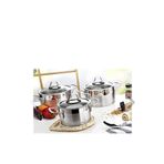 Evimsaray EVİMSARAY LUNA 3'lü Çelik Tencere Seti