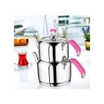 Evimsaray S-1147 Safir Pembe Çaydanlık