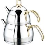 EvimSaray S-1323 Venüs Çelik Çaydanlık Takımı