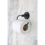 Evina Tuvalet Kağıtlığı Kapaksız, Wc Kağıtlık - Mat Siyah