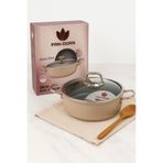 EVİNDA Evinda Pan-Dora 24 cm Kristal Döküm Basık Pilav Tenceresi – Yapışmaz, 1.Kalite-Yanmaz