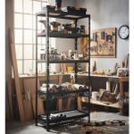 Evinizin Atölyesi 3 Raflı 2 Sepetli Metal Raf Antrasit 90X40X180 cm