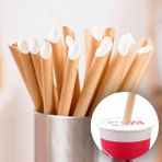 Evinizin Yardımcısı 14 cm Bubble Tea Naturel Renk Karton Pipet (15 Adet)
