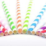 Evinizin Yardımcısı Renkli Karton Pipet 25 Adet - Çok Renkli