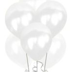 Evinss Doğum Günü Konsept Metalik Balon Beyaz 100 Adet