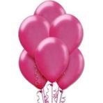 Evinss Doğum Günü Konsept Metalik Balon Fuşya 20 Adet Balon Süsleme