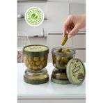 EVİONA Süzgeçli Sızdırmaz Kum Saati Zeytin, Salamura & Turşu Saklama Kabı - BPA İçermez