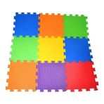 Evistro Eva Puzzle Oyun Matı Minder 7mm Düz Desensiz 33X33CM 9 Adet