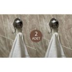 Evistro Krom Vakumlu Banyo Havlu Askısı 2 Adet Gönderilir