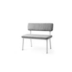 Evistro Sırtlı Bench Puf Metal Ayaklı Babyface Kumaş 40CMX95CM