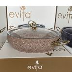 Evita 28 No Tel Sap Gold Bej Granit Basık Tencere