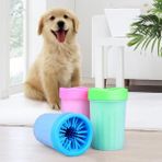 Evitrin Home® Silikon Jel Fırçalı Kedi Köpek Pati Ayak Yıkama Temizleme Kovası (Küçük)