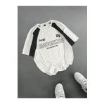 EVIus Oversize Brooklyn Baskılı Retro Reglan Kol Detaylı Bisiklet Yaka T-Shirt
