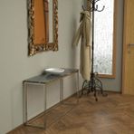 Evka Potrica Dresuar - Paslanmaz Ayak Siyah Mermer Tabla - Krom