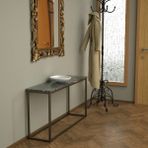 Evka Potrica Eskitme Pirinç Siyah Mermer Tabla Dresuar