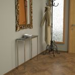 Evka Shiny Dresuar Paslanmaz Siyah Mermer Tabla - Krom