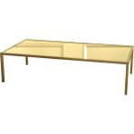 Evka Shiny Pirinç Ayak Ayna Tabla Orta Sehpa