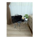 EVKO MOBİLYA Çanta Zigon Sehpa, 4'lü Sehpa, Zigon Sehpa, Servis Sehpası, Camlı Sehpa, Krom Sehpa, Katlanır Sehpa