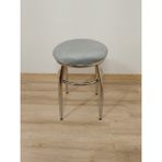 Evko Mobilya Tabure, Bar Taburesi, 4 Adet Tabure, Puf, Bench, Metal Ayaklı Tabure, İç İçe Geçebilen Tabure, Mutfak Balkon Bahçe Taburesi - Gri