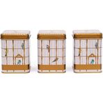 Evle Birdcage 3 Parça Kare Saklama Set