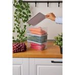 EVLE Derin Dondurucu Saklama Kabı 3'lü Set (3 x 2.1 Lt), Gri