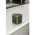 EVLE Ef023-81 Specialty Green Desenli Kare Metal Saklama Kabı 12x12 Cm