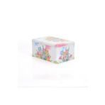 EVLE-Ef058-30 Flower Tulip Desenli Dikdörtgen Metal Saklama Kabı 17x26 Cm