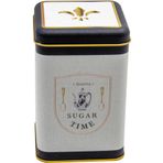 Evle ER022-6F Azura Sugar Desenli Kare Metal Saklama Kabı 11X11 cm