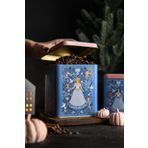 EVLE Er024-u9 Tales Cinderella Desenli Kare Metal Saklama Kabı 12x12 Cm