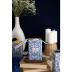 Evle ER043-4B Azulejos Live Desenli Dikdörtgen Metal Saklama Kabı