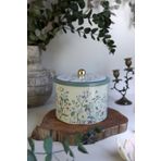 Evle ER188-2E Botanica Yellow Desenli Yuvarlak Metal Saklama Kabı
